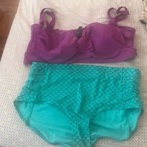 NWOT LITTLE MERMAID OFFICIAL TANKINI